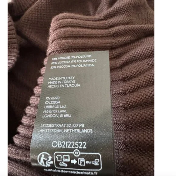 Urban Outfitters Kimchi Blue Katrina Drop Waist Sweater Mini Dress Minimalist - Picture 11 of 11